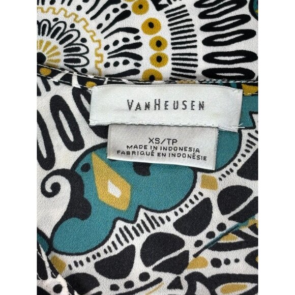 Van Heusen Womens Sleeveless Tank Top XS/TP Multicolor Mandala Print Polyester - Picture 4 of 11